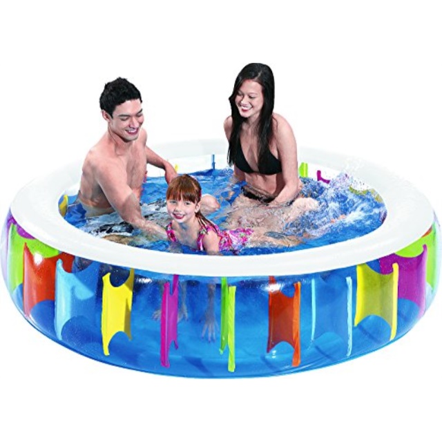 jilong family kiddie pool inflatable rectangular pool