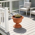 thumbnail image 6 of Plastic Planter Pot for Indoor Outdoor, Vintage Style Decorative Flower Pot with Drainage Holes, Lightweight Hydroponic Tower Plant Container for Home Patio Garden, 6 of 6