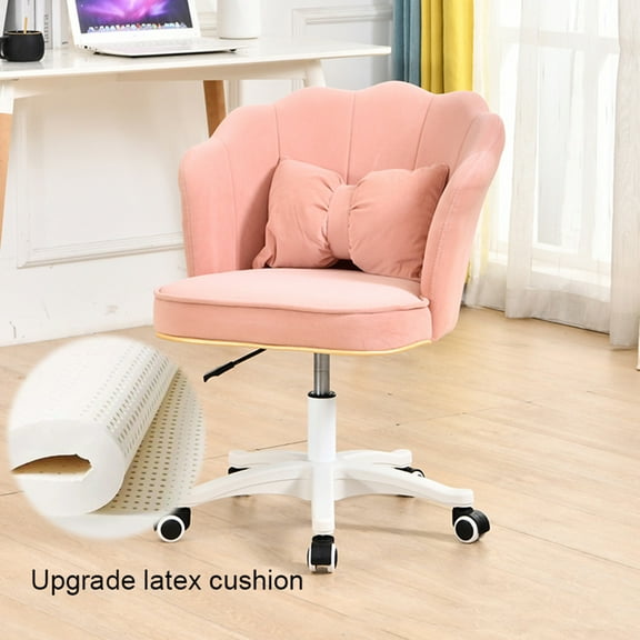 Thehsnt Swivel Chair with Wheels Faux Leather Soft Cushion Height Adjustable 360-Degree Swivel Rolling Stool Drafting Work SPA Salon Bar Cafe Home Office Stool