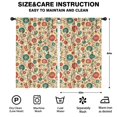 thumbnail image 2 of Pioneer Flower Floral Print Pattern Teens Curtains,Teens Insulated Curtains Set Of 2,Bedroom Essentials,Toddler Room Decor 52"x84", 2 of 5