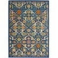 thumbnail image 3 of Nourison Allur Persian Navy Multicolor 5'3" x 7'3" Area Rug, (5x7), 3 of 9