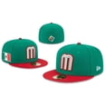 thumbnail image 4 of Gorra de tamaño cerrado de la selección nacional de México Gorra de hip hop bordada de México Gorra de béisbol con sello completo, 4 of 5