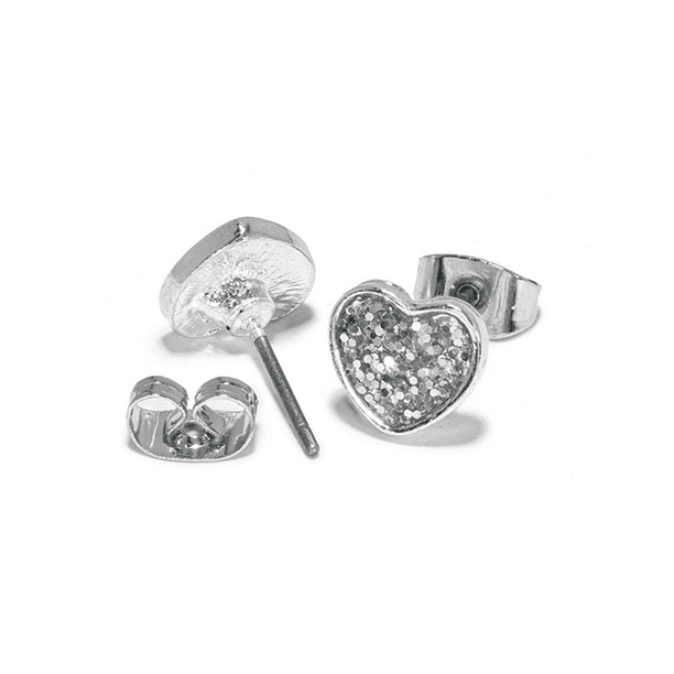 全新 Claire set tops AM1335 Claire's Girls Silver Black And White Stud Earrings Set