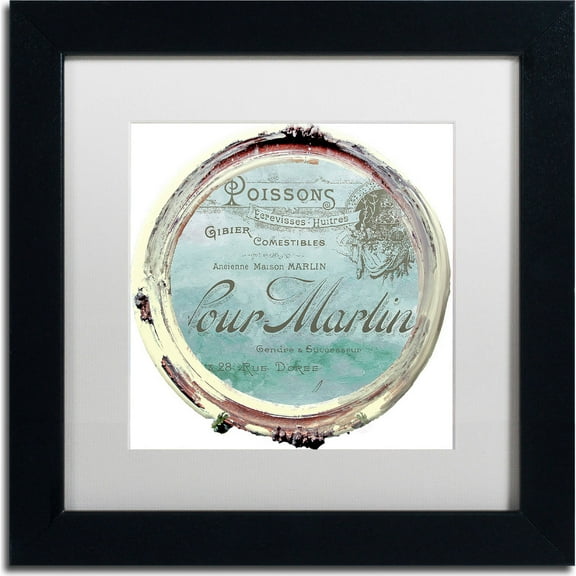 Trademark Fine Art "Paris in Frames 4" Canvas Art by Color Bakery, White Matte, Black Frame