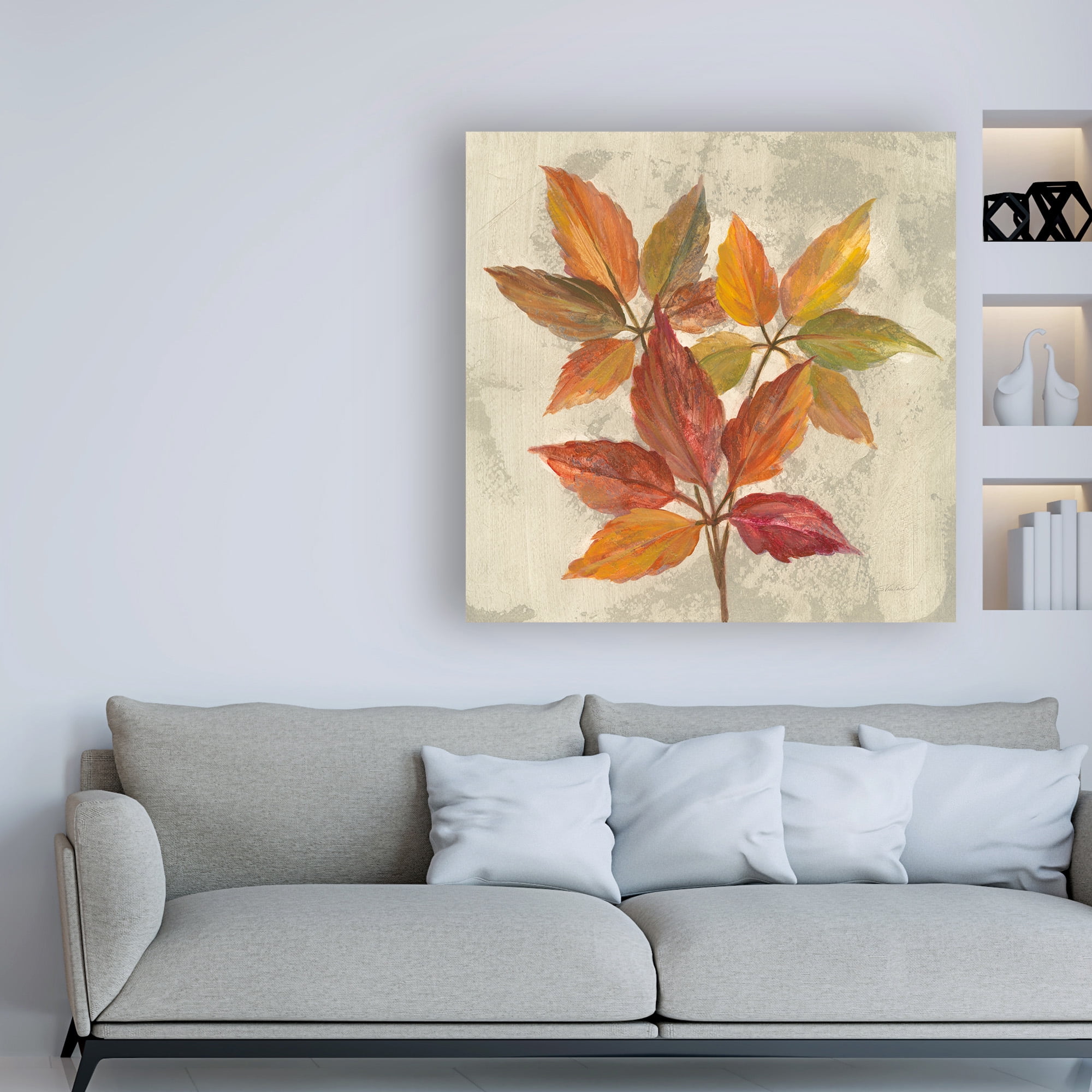 Trademark Fine Art 'November Leaves I' Canvas Art by Silvia Vassileva