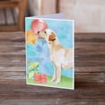 thumbnail image 2 of Happy Birthday Labrador Retriever Yellow Greeting Cards and Envelopes Pack of 8, 2 of 2