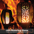 thumbnail image 4 of XODO Waterproof Solar Lights with Flickering Flame Design, Outdoor Lights for Yard and Patio, 4 Pack, 4 of 8