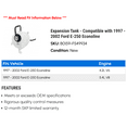 thumbnail image 2 of Expansion Tank - Compatible with 1997 - 2002 Ford E-250 Econoline 1998 1999 2000 2001, 2 of 2