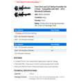 thumbnail image 2 of Front Strut and Coil Spring Assembly Set 2 Piece - Compatible with 2007 - 2013 Mitsubishi Outlander 2008 2009 2010 2011 2012, 2 of 2