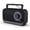 Black, variant on AM FM Radio with Best Reception, Bluetooth Speaker Portable Radio, DSP Plug in Wall,Battery Operated or AC Power with Headphone Jack, Large Tuning Knob for Home Kitchen Outdoor, Black
