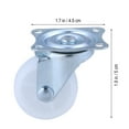 thumbnail image 2 of WHAMVOX 8Ud Giratorias De Acero Plateado Resistentes Para Muebles Y Equipos, 2 of 6