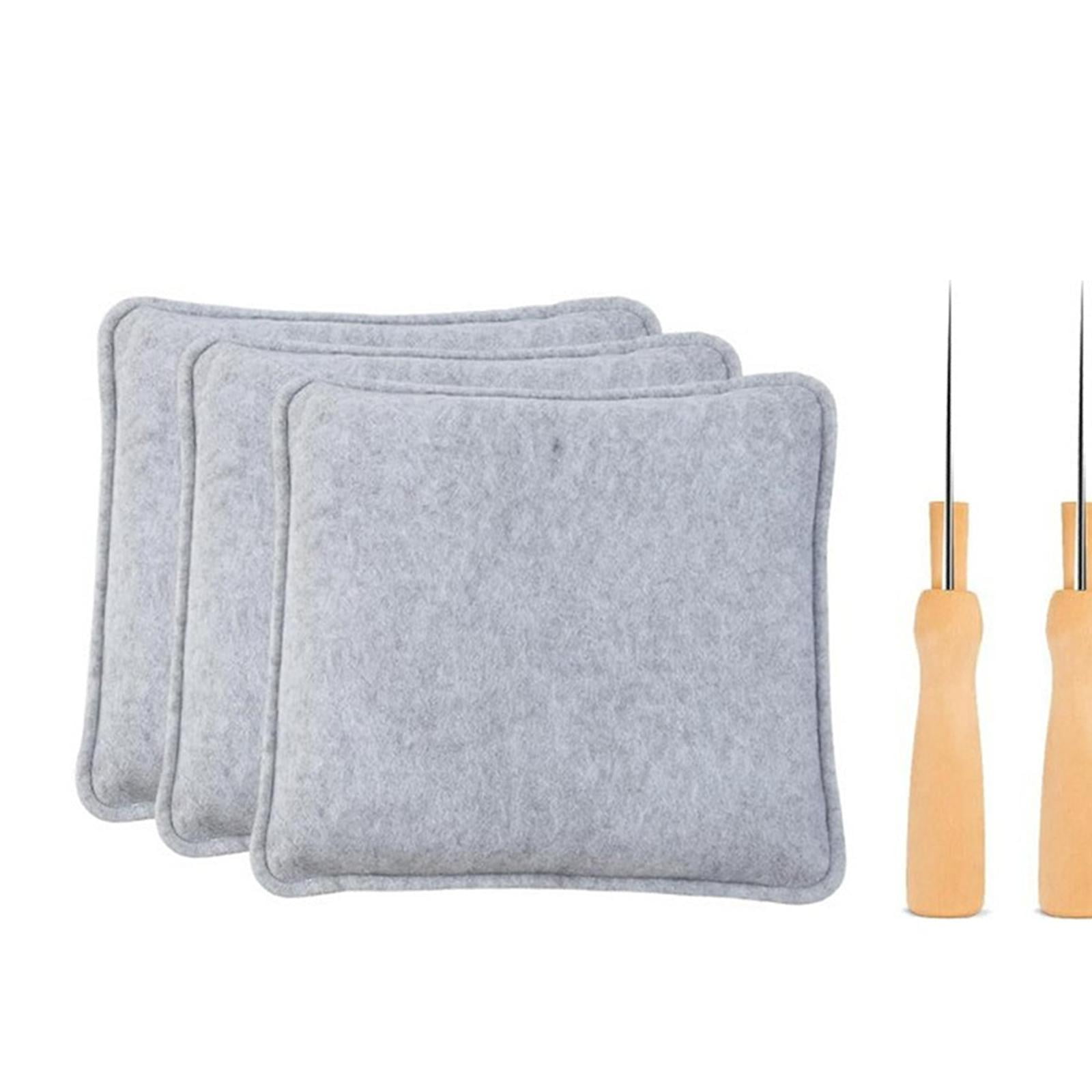 3 Pieces Needle Felting Pads Wool Mat Professional Tools Wear Resistant Fiber for DIY Hobbyists