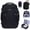 Black, variant on Travel Backpack with 16 Pockets,Airline Approved Carry on Luggage, Waterproof Personal Item Bag for Weekender Business Hiking(Blue 20L)