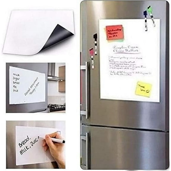 Flexible Magnetic Whiteboard Fridge Dry-Erase Home Office Reminder Magnet Kitche