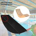 thumbnail image 6 of Deck Chair Cover Garden Lounger Cover Adjustable Buckles Double-Stitched Seams UV Resistant All-Weather Protection, 6 of 8