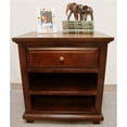 thumbnail image 4 of D-Art Collection Java Bed Queen size & Nightstands(set of 3 items) in Mahogany, 4 of 4