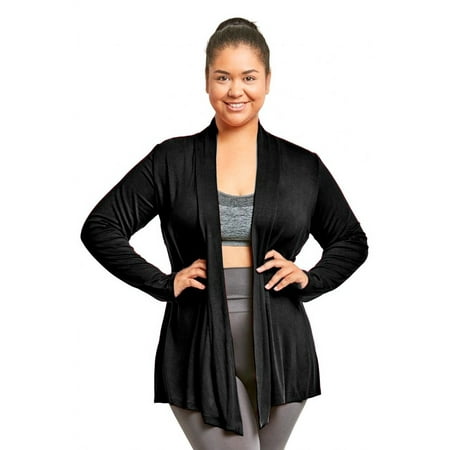 1 Plus Size Womens Cardigan Sweater Long Sleeve Open Front Top Jacket Casual XL