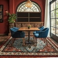 thumbnail image 3 of Sonoro Kate 3x5 Area Rugs for Living Room Bedroom, Non Slip Boho Machine Washable Indoor Floor Carpet, Red, 3 of 8