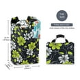 thumbnail image 2 of Yayeee Freestanding Laundry Hamper with Handle Collapsible Large Storage Basket for Clothes, White Flower Pattern, 2 of 7