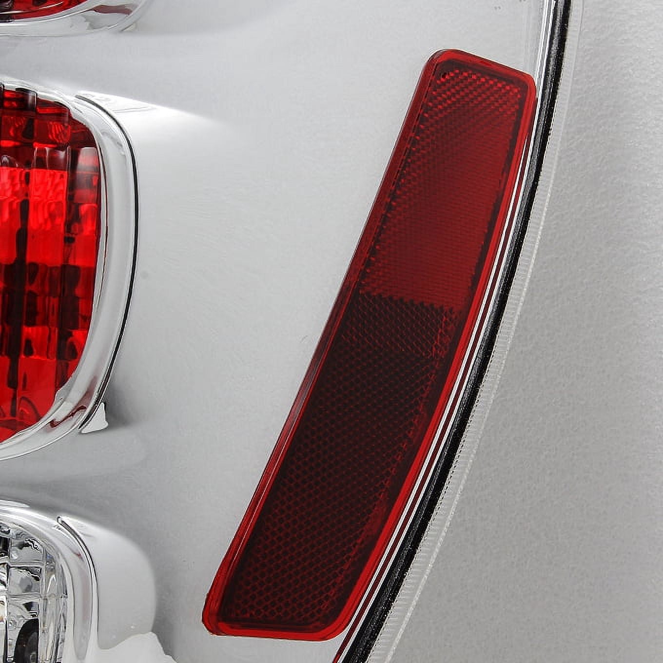 AKKON - For Chevy Equinox SUV Rear Red Clear Tail Light Tail Lamp Brake Lamp Driver Left Side Replacement