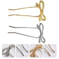 thumbnail image 3 of U-Shape Metal Alloy 2Pcs 4.9X3.0X0.6In Hairpins, 3 of 7