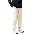 thumbnail image 1 of Odeerbi 6-15 Años Niños Algodón Pantalones Workout Athletic Deportes Jogger Pantalones Color Sólido Casual Joggers Con Bolsillo, 1 of 5