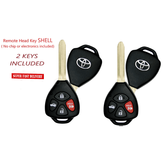 2 Toyota Corolla Camry Avalon 2006-2012 Remote Key Shell HYQ12BBY GQ4-29T A VLS