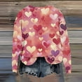 thumbnail image 5 of Resicozy Valentines Sweatshirts for Women 2026 Cute Heart Graphic Pullover Casual Crewneck Long Sleeve Tops Valentine's Shirt Watermelon Red XL, 5 of 5