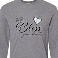 thumbnail image 4 of Inktastic Well Bless Your Heart with Calico Print Long Sleeve T-Shirt, 4 of 5