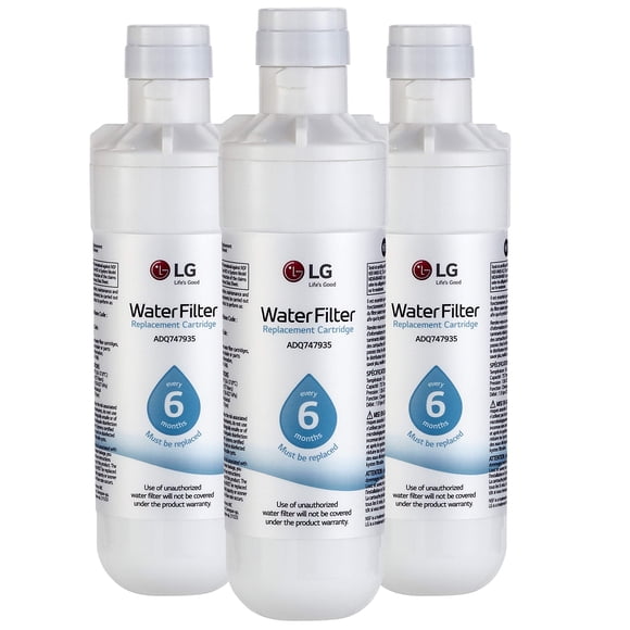 Filtro de agua LG LT1000P3, 6 meses, 757 litros, paquete de 3