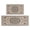 Boho Light Brown-3, variant on Boho Light Brown Pattern Kitchen Rugs and Mats Sets Of 2, Funny Kitchen Decoration Rubber Backing Non-Slip Absorbent Mats for Sink Waterproof Runner Rug for Laundry Room 17x30 17x48inch
