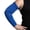 Blue Chevron, variant on Sigvaris 572A Specialty Secure Lite Arm sleeve - 20-30 mmHg Reg Reg Dusty Rose Floral Medium