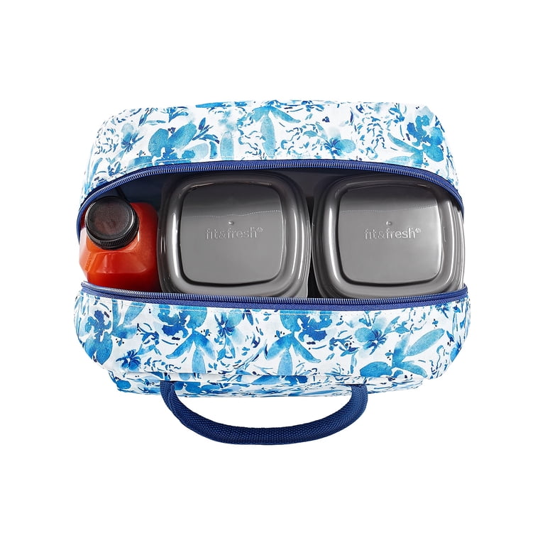 Simplified by Fit & Fresh Insulated Lunch Tote, Blue photo 2