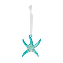 Glass Blue Sea Star Ornament