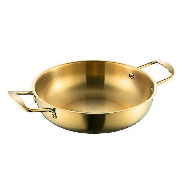 1pc Stainless Steel Golden Ramen Pot,Hot Pot,Soup Pot,Crayfish Seafood Kitchen Cookware,Kitchenware,Restaurant Supplies
