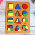thumbnail image 4 of Tablero de cognición con forma geométrica, juguete educativo de madera para aprendizaje temprano para niños, tablero de cognición con forma geométrica, 4 of 12