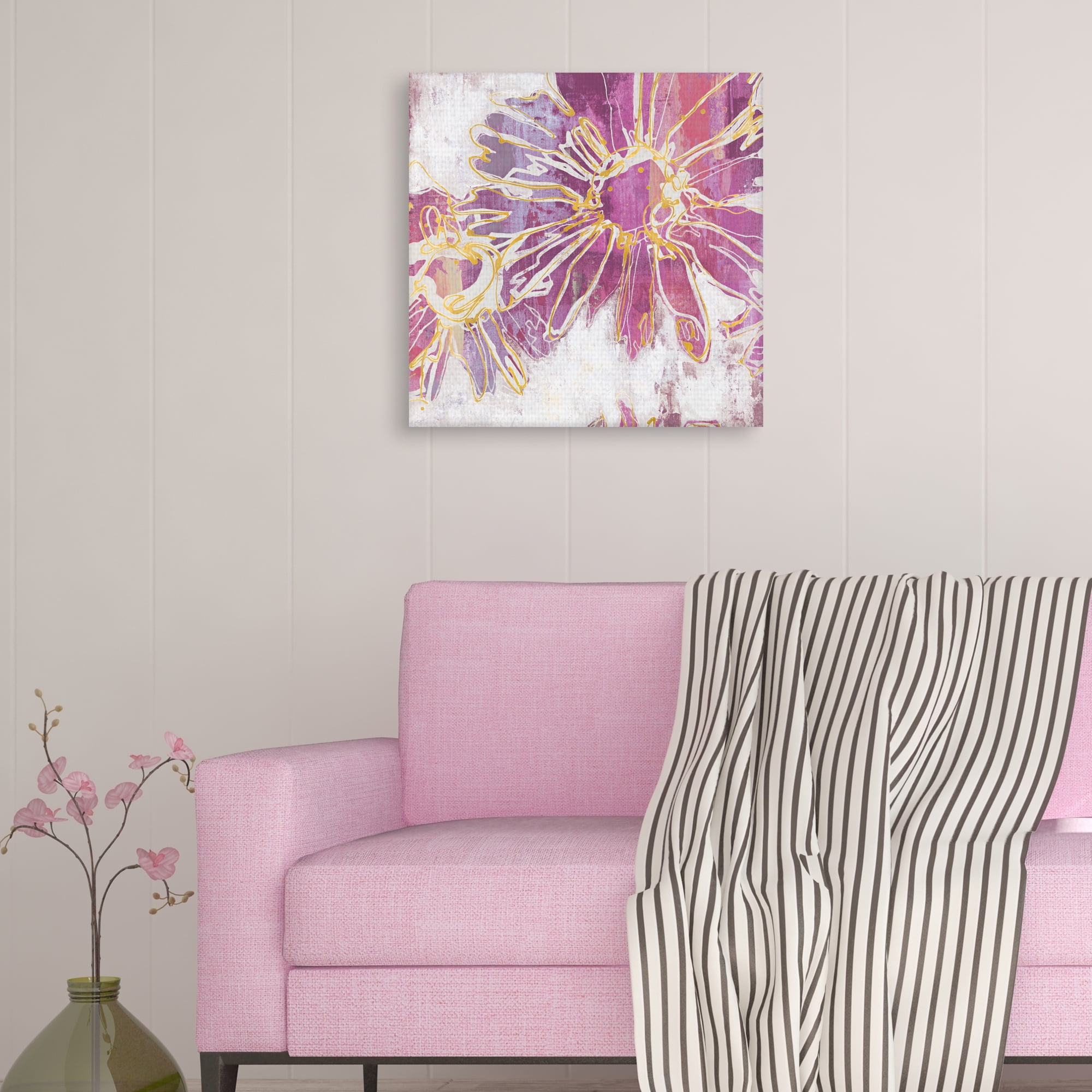 Floral Kick I by Bridges Canvas Art Print