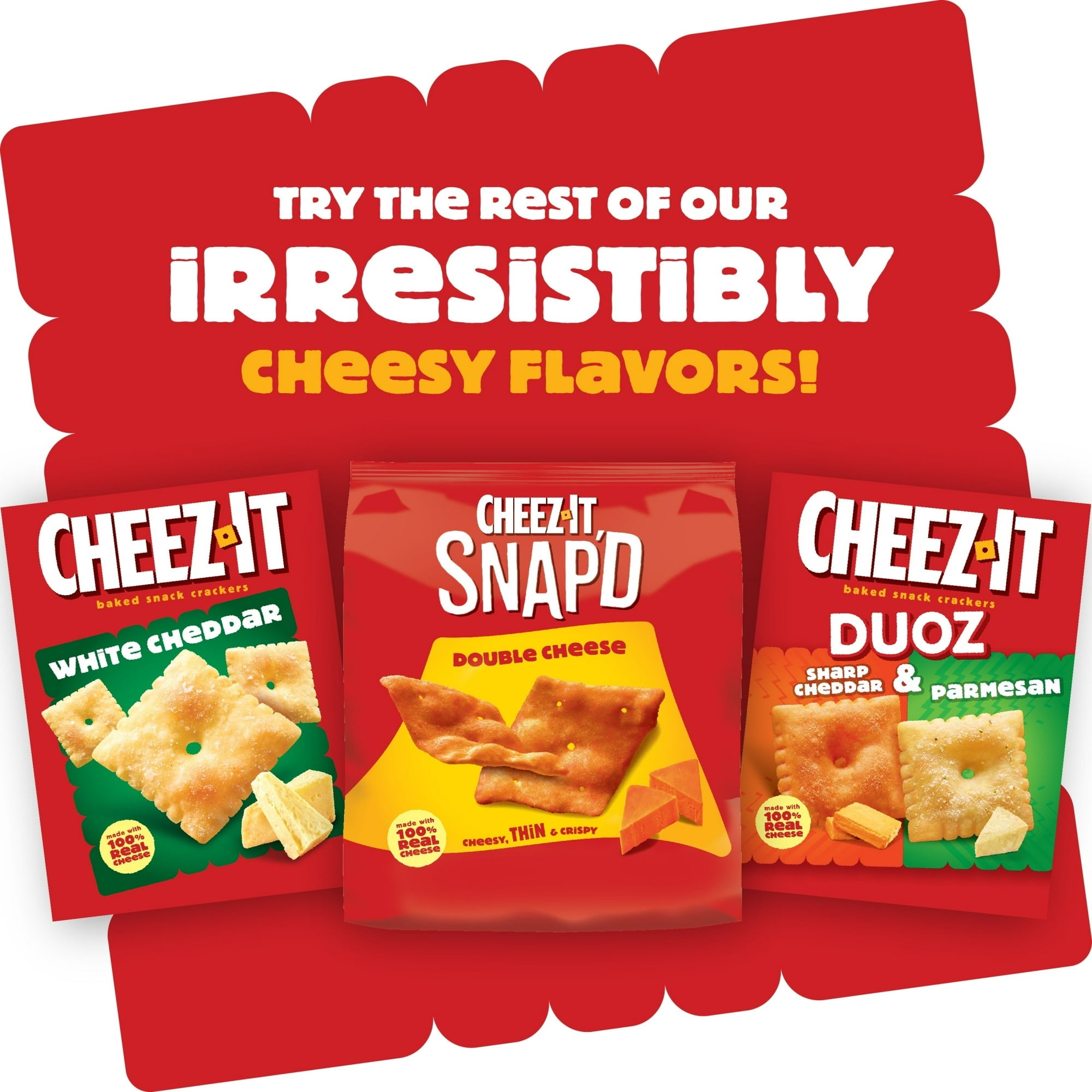 4 Pack Of Cheez‑It Grooves Sharp White Cheddar Cheese Crackers – 9 oz Crunchy Thin‑Ridge Snack, With Olive Green Bowl By ValueNest