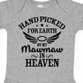 thumbnail image 4 of Inktastic Handpicked for Earth by My Mawmaw in Heaven with Angel Wings Boys or Girls Baby Bodysuit, 4 of 5