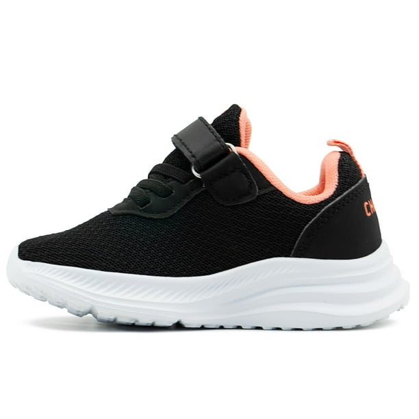 Tenis Charly Running Nina Antiderrapantes Negro blanco negro 19.5 Charly 1098610 Walmart en linea