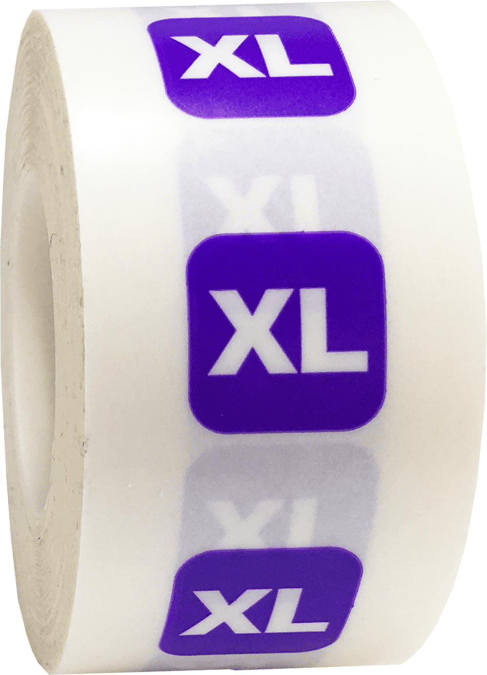 Extra Large XL Clear With Purple Clothing Size Strip Labels For Retail ...