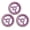 Purple, variant on Mosiee 3Pcs Wiggle Scooter Wheel for Flash Wheel Swing Car Wheel for Swing Scooter 120*40mm Black