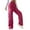 Hot Pink, variant on Summer Dresses Women Trendy 2025 Women's Belt Less High Waisted Wide Leg Trousers Straight Leg Windbreaker Pants Women Line Pants Loose Sweatpants Womens Dress for Work Business Casual Womens L Pink M
