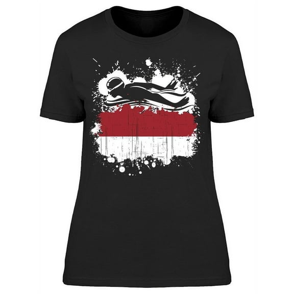 Indonesia Swimming Team T-Shirt Women -Image by Shutterstock Women T-Shirt, Female XX-Large