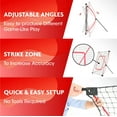 thumbnail image 6 of Baseball Kids Training Net - Pitch Back, Fielding Practice, Rebound, Throwing Return Exercise | Youth Sport Gifts, Softball Equipment & Gear, Black, 5' x 3', 6 of 8