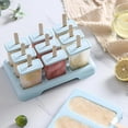 thumbnail image 2 of Large Capacity Summer Homemade Plastic Stick Nine Grid Ice Integrated Ice Silicone Molds Stackable Easy Release Ice Cube Mold for Chilled Cocktails, Whiskey, Bourbon & Homemade Juice Black, 2 of 3