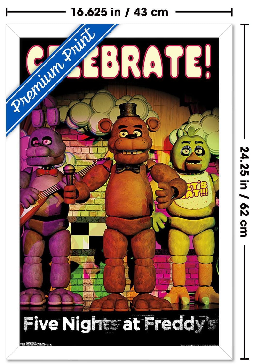 One Piece - Roronoa Zoro Wanted Poster Wall Poster, 14.725" x 22.375" Framed