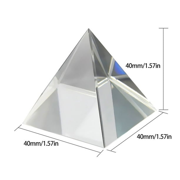 Remise pyramide de cristal verre optique prisme arc-en-ciel