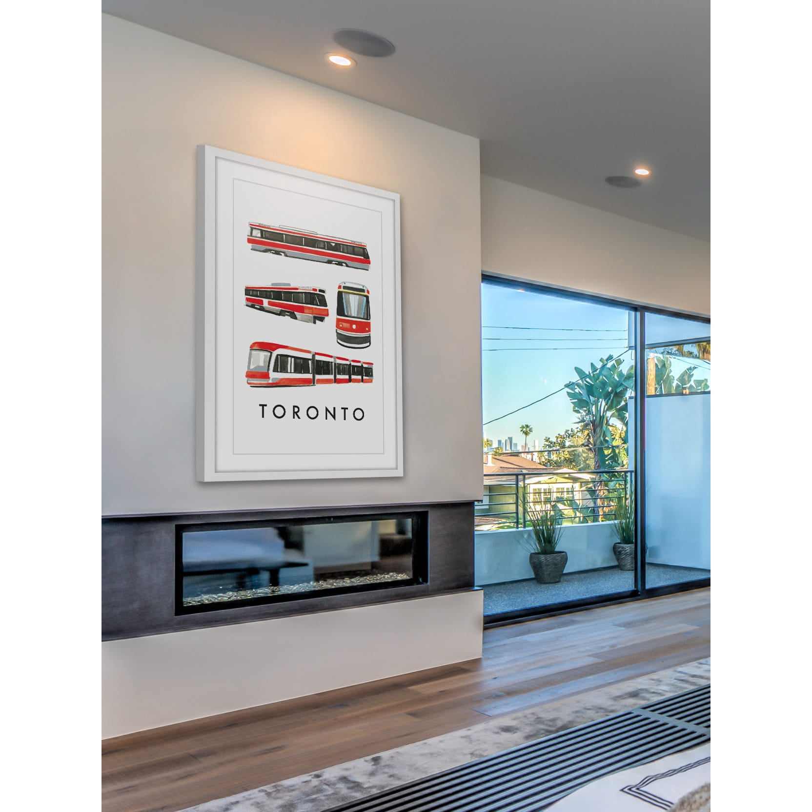 Marmont Hill "Autobuses" by Molly Rosner Framed Painting Print