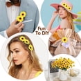 thumbnail image 7 of Raindrops Lifelike Artificial Plastic Sunflower Heads for Party Decoration Yellow 100 Pieces, 7 of 7